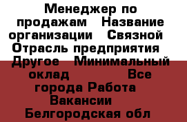 Менеджер по продажам › Название организации ­ Связной › Отрасль предприятия ­ Другое › Минимальный оклад ­ 24 000 - Все города Работа » Вакансии   . Белгородская обл.